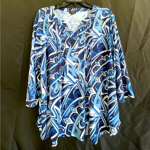 Links Blue Women’s Blouse Size XL